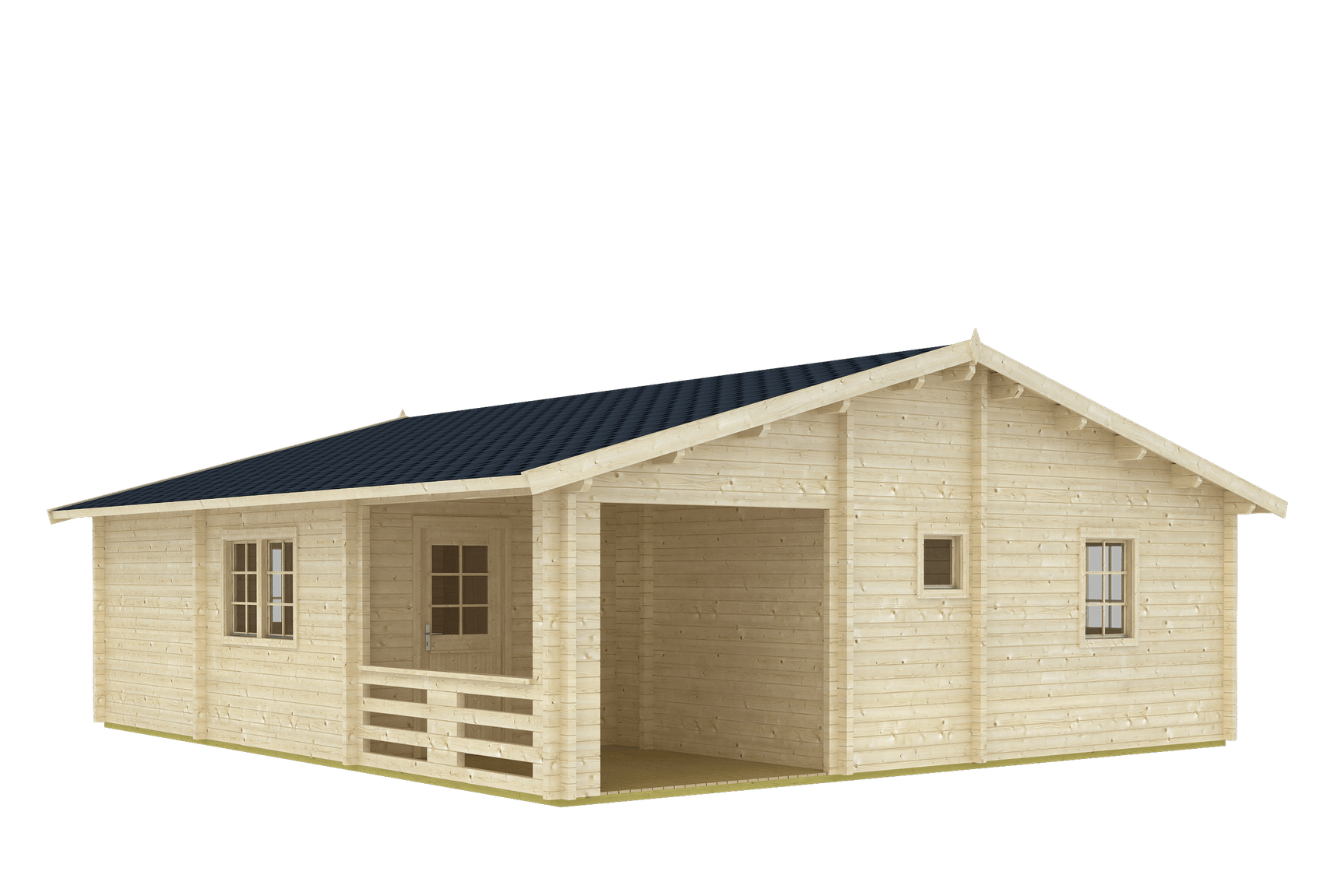 RIGA Log Cabin | 8.0x9.0m - Timber Building Specialists