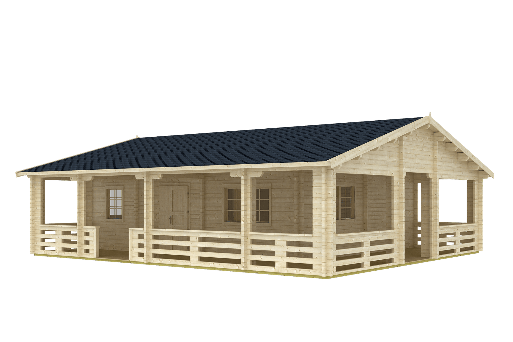 RIOPAS Log Cabin | 10.0x8.9m - Timber Building Specialists