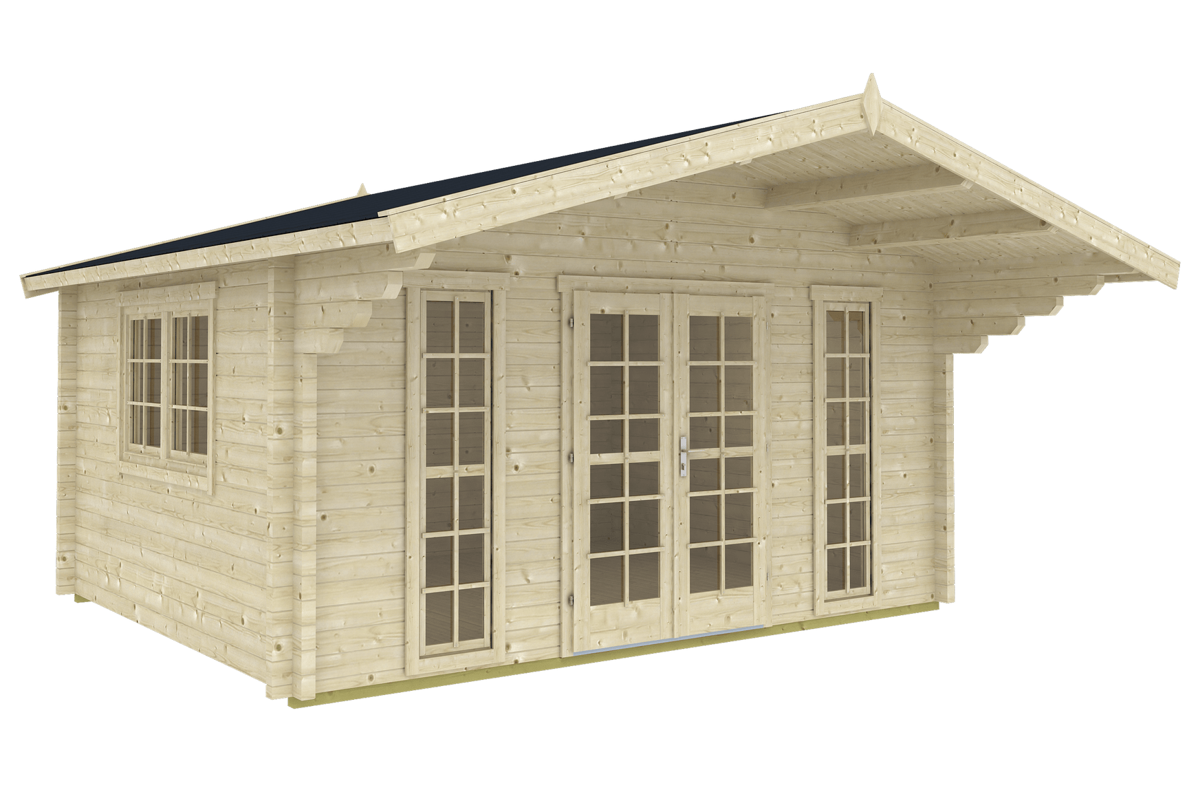 SAUERLAND B Log Cabin | 4.7x4.7m - Timber Building Specialists