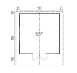 SAUERLAND B Log Cabin | 4.7x4.7m - Timber Building Specialists