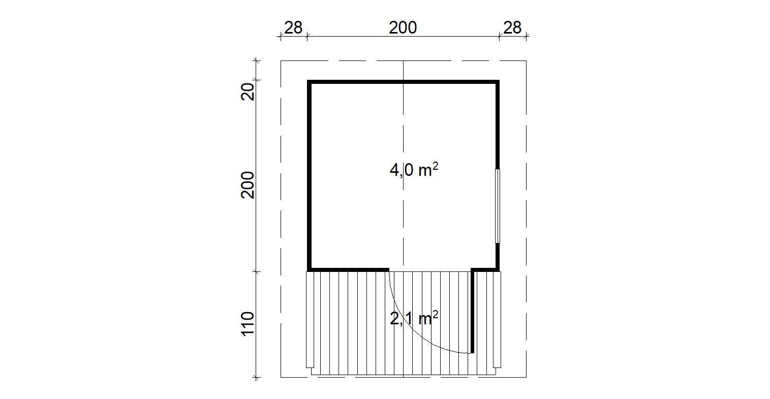 NIKLAS Sauna Log Cabin | 2.2x2.2m - Timber Building Specialists