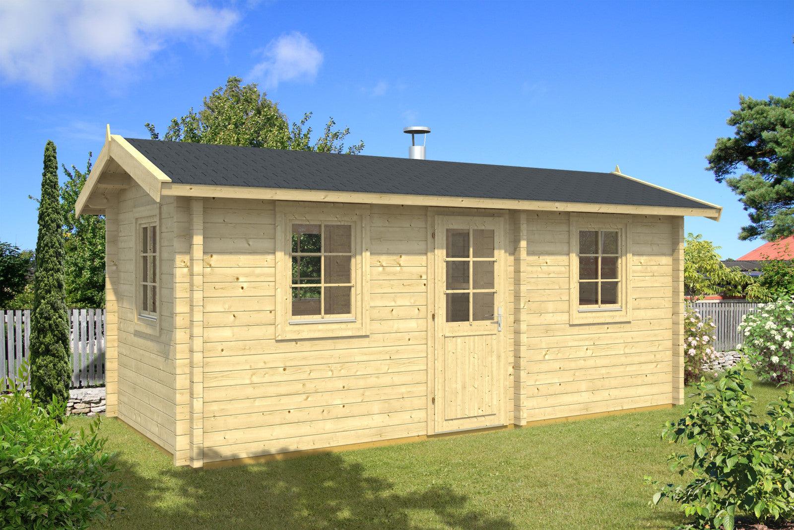 PIHA-TUURI 13 Sauna Log Cabin | 2.6x5.6m - Timber Building Specialists