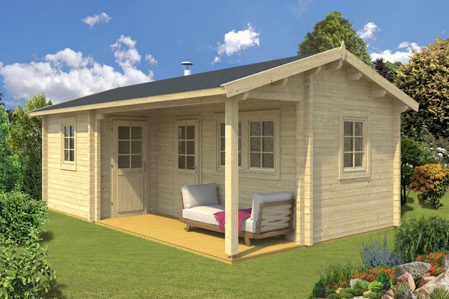 RISTO Sauna Log Cabin | 4.2x6.7m - Timber Building Specialists