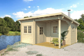 SAMI Sauna Log Cabin | 5.6x4.2m - Sauna Log Cabin - Timber Building Specialists