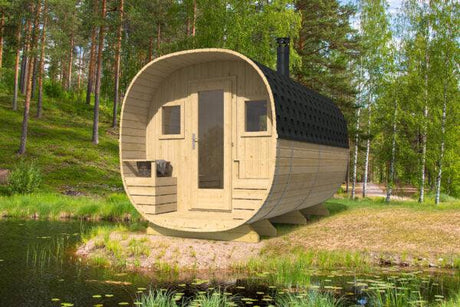 PORI 2.4x4.0m Barrel Sauna