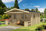 PEKKA Sauna Log Cabin | 4.5x5.9m - Timber Building Specialists