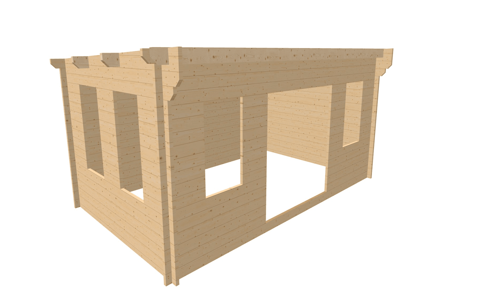 TBS134  Log Cabin | 5.0x3.0m Plan