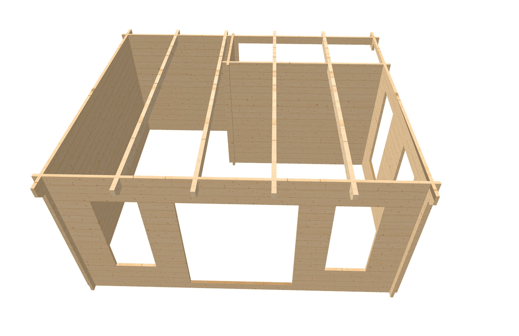 TBS144 Log Cabin | 4.5x4.0m Plan