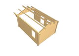 TBS139 L-Shaped Log Cabin | 13.0x7.0m - Timber Building Specialists