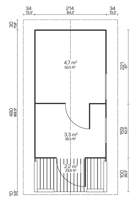 PIHA-TUURI 10 Sauna Log Cabin | 2.4x5.0m - Timber Building Specialists