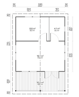 TORMES Log Cabin | 5.3x7.9m
