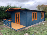 TBS131 Log Cabin | 7.0x4.25m Annex - Timber Building Specialists
