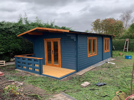 TBS131 Log Cabin | 7.0x4.25m Annex - Timber Building Specialists