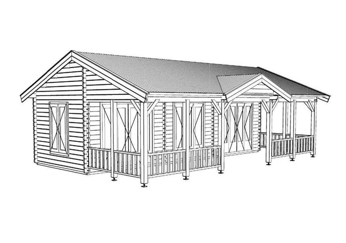 Bonaire Log Cabin | 8.5x5.5m - Log Cabin - Timber Building Specialists