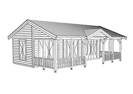 Bonaire Log Cabin | 8.5x5.5m - Timber Building Specialists
