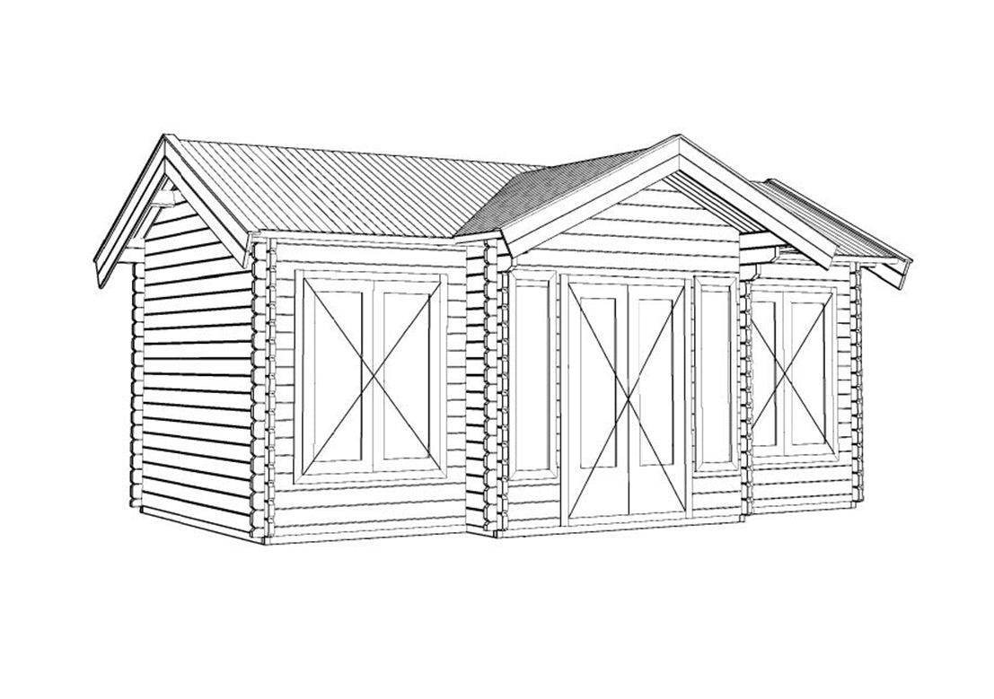 Brooklyn Log Cabin | 6.0x3.5m - Log Cabin - Timber Building Specialists