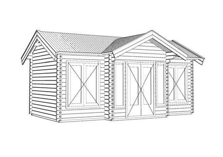 Brooklyn Log Cabin | 6.0x3.5m - Timber Building Specialists