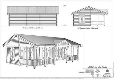 Bonaire Log Cabin | 8.5x5.5m - Timber Building Specialists
