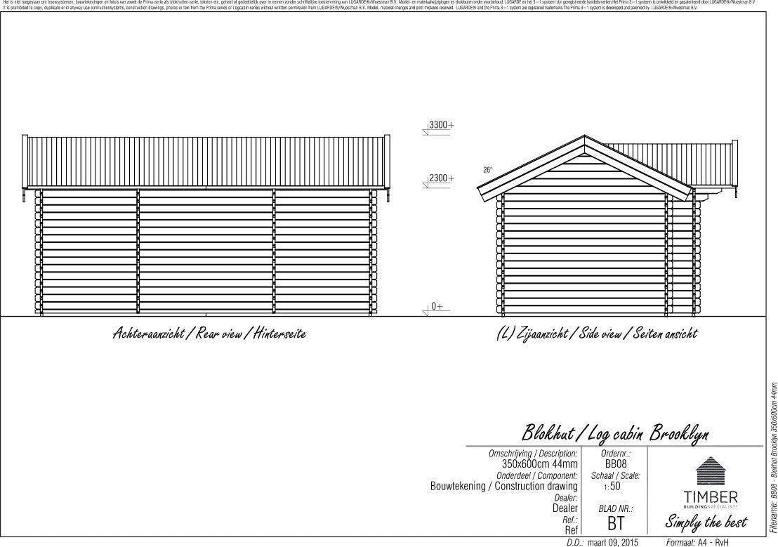 Brooklyn Log Cabin | 6.0x3.5m