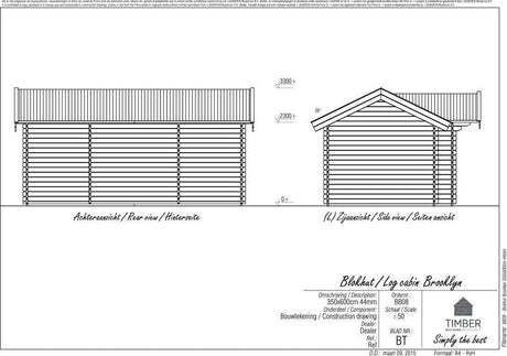 Brooklyn Log Cabin | 6.0x3.5m - Timber Building Specialists