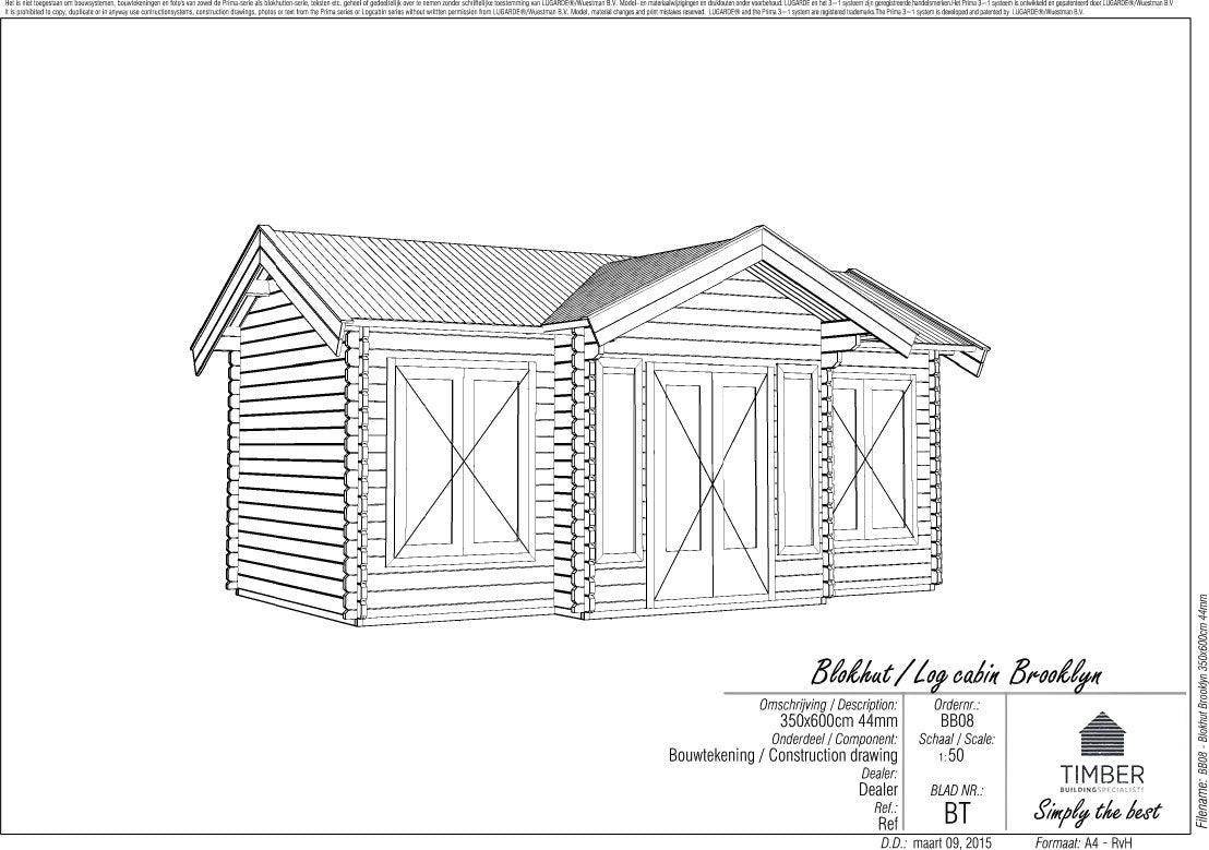 Brooklyn Log Cabin | 6.0x3.5m - Log Cabin - Timber Building Specialists