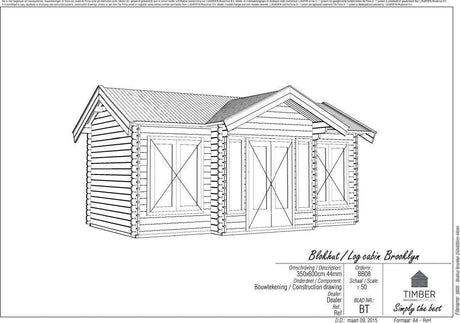 Brooklyn Log Cabin | 6.0x3.5m - Timber Building Specialists