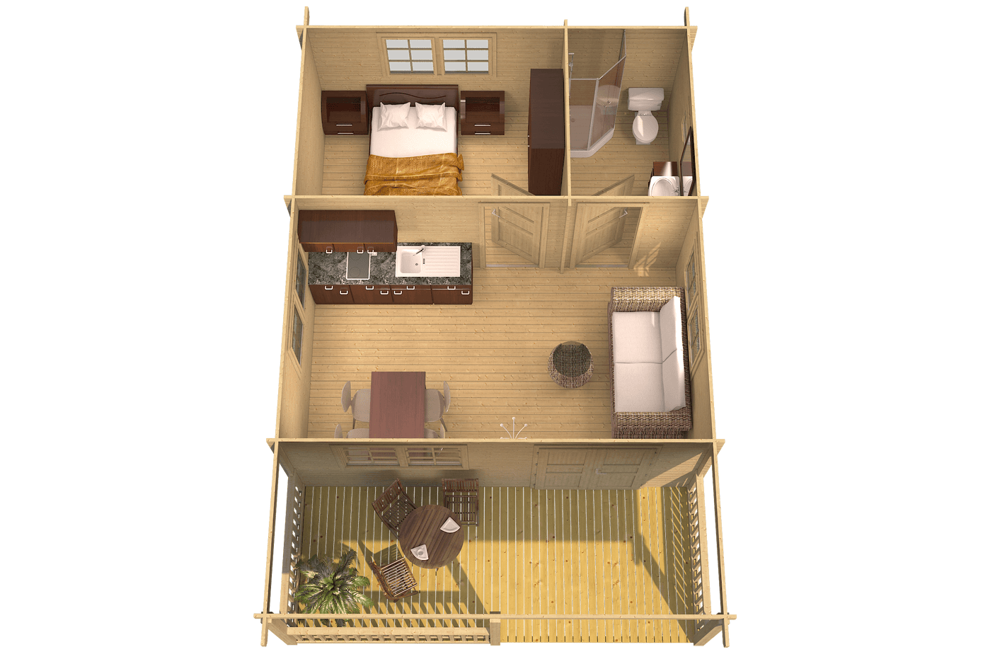TORMES Log Cabin | 5.3x7.9m