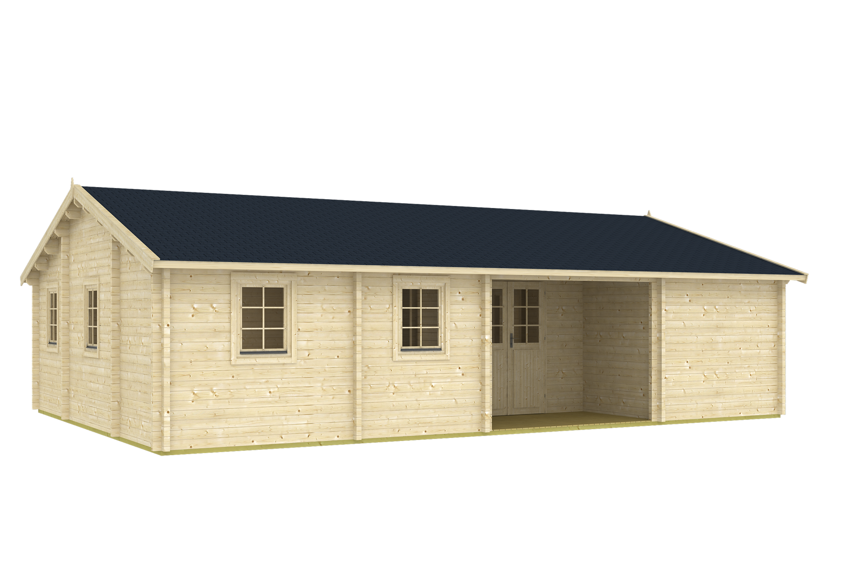 URSULA Log Cabin | 10.2x7.0m - Timber Building Specialists
