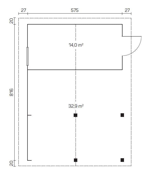 VAASA Log Cabin Garage | 8.4x6.0m - Timber Building Specialists