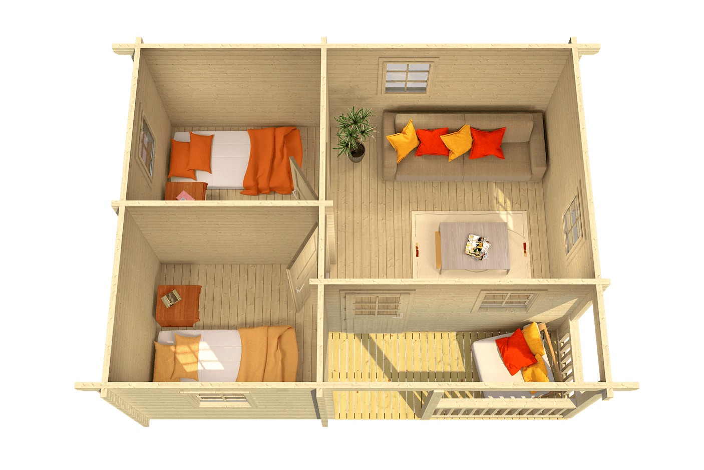VERONA Log Cabin | 6.0x4.7m