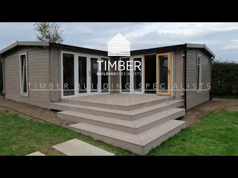 TBS152 L-Shaped Log Cabin | 8.0x8.0m