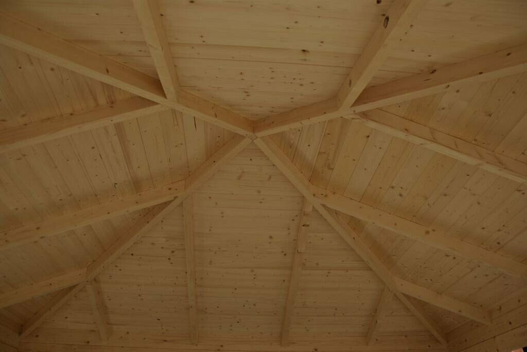 IBIZA Log Cabin Gazebo | 4.0x4.0m - Timber Building Specialists