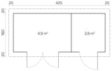 GLORIA-F Log Cabin | 4.5x2.0m