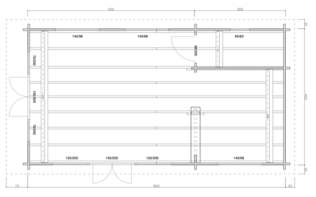 Riverhouse Log Cabin | 4.5x8.5m - Timber Building Specialists